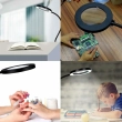 Лупа гибкая с прищепкой и LED-подсветкой с питанием от сети 22155B