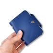 Синяя базовая кожаная визитница