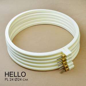 П'яльця пластикові HELLO PL24 кремові