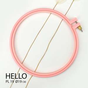 Plastic Hoops HELLO PL19