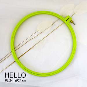 Plastic Hoop HELLO PL24