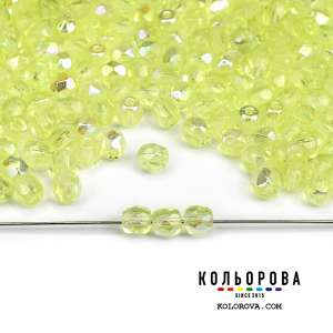 40.Preciosa бусина 50500/28701 Light Peridot AB (4 мм.)