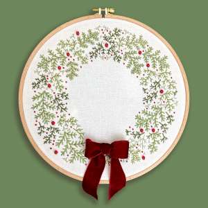 Набор для вышивания GL-5 «Праздничный венок» Ø230 мм