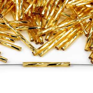 Preciosa Bugle Beads 25 mm.