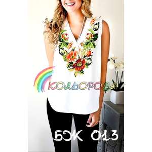Блузка женская без рукавов БЖ-013