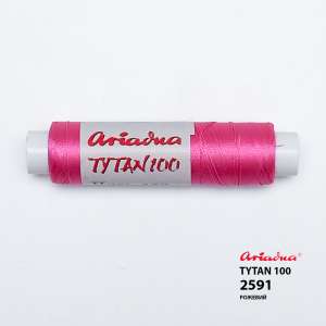 Нитка Ariadna Tytan 100. Рожева 2591 100м (пальчик)