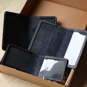 Set of covers: military ID, UBD certificate and passport