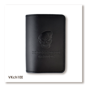 Military ID Cover 'Skull' Air Assault Forces (black, gold embossing)
