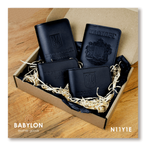 Набір обкладинок: військовий квиток, УБД, посвідчення водія та Паспорт