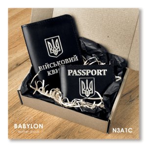 Набор обложек: военный билет и ID-паспорт