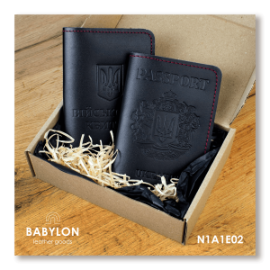 Set of covers: military ID and passport