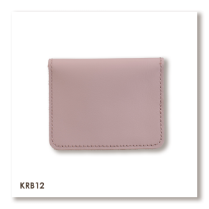 Розовый базовый кожаный картхолдер