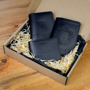 Set of covers: military ID, UBD certificate and passport
