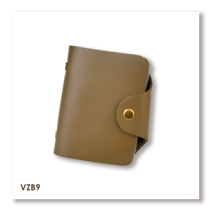 Базовая кожаная визитница хаки