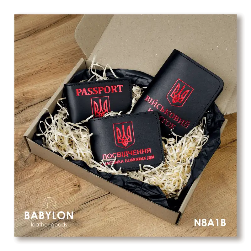 Набір обкладинок: військовий квиток, УБД та ID-passport