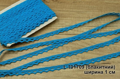 Мереживо натуральне 101709 (блакитний)