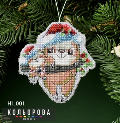 Новорічна іграшка на пластиковій основі НІ_001 "Весела сімейка"