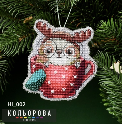 Новорічна іграшка на пластиковій основі НІ_002 "Сюрприз"