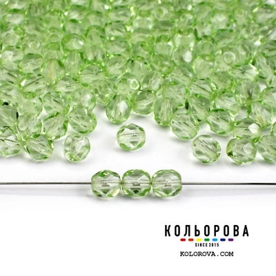 41.Preciosa намистина 50500 Light Peridot (6 мм.)
