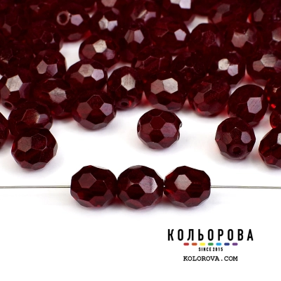 88.Preciosa bead 90120 Siam (7x8 mm)