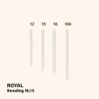 Иглы для бисера Royal №15 GBR-15