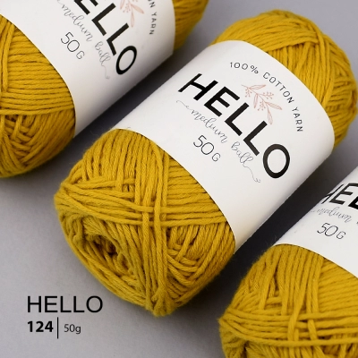 Пряжа HELLO Cotton 124 (50 грамм)