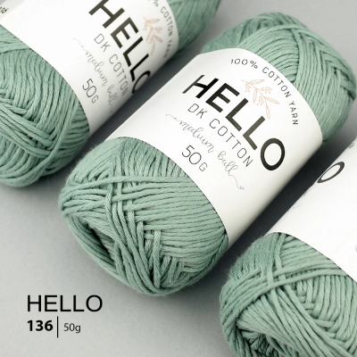 Пряжа HELLO Cotton 136 (50 грам)