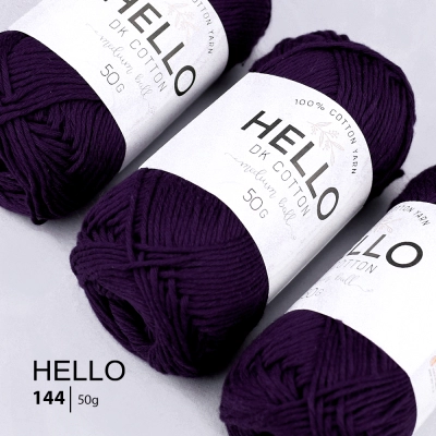 Пряжа HELLO Cotton 144 (50 грамм)