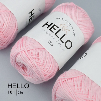 Пряжа HELLO Cotton 101 (25 грамм)