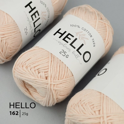 Пряжа HELLO Cotton 162 (25 грамм)