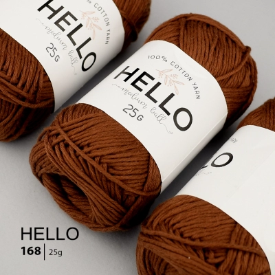 Пряжа HELLO Cotton 168 (25 грамм)