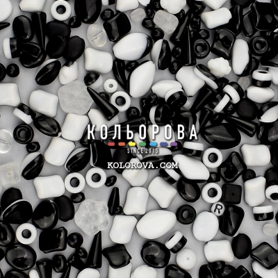 Preciosa 92-Mix-B&W-Harlequine-1