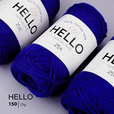 Пряжа HELLO Cotton 150 (25 грамм)