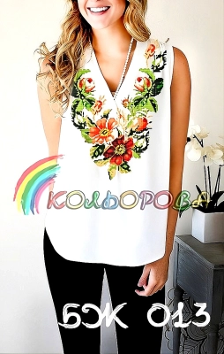 Блузка женская без рукавов БЖ-013