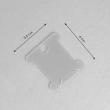 Plastic bobbins for muline KBP-01 (transparent, 20 pcs.)