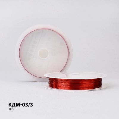 Wire for handicrafts Ø 0.3 mm KDM-03/3 Red
