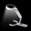 Foldable magnifying glass with LED lighting NO.FS75RS