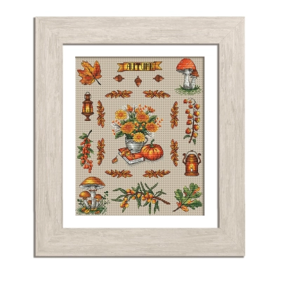 Embroidery Kit N 108 "Sampler. Autumn"