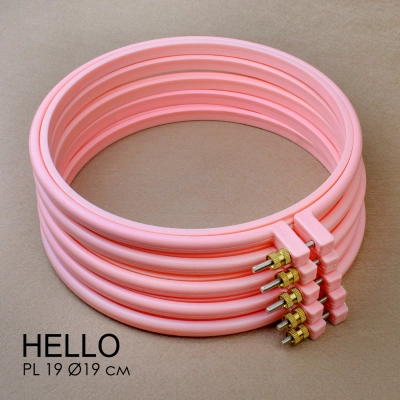 П'яльця пластикові HELLO PL19 пудрові