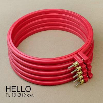 П'яльця пластикові HELLO PL19 червоні