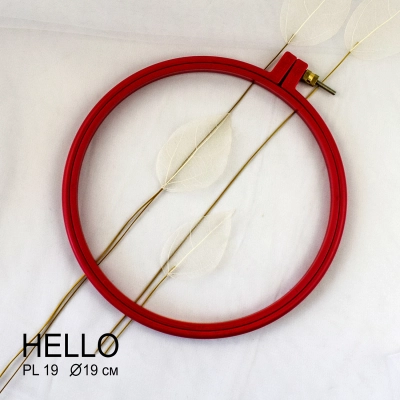 П'яльця пластикові HELLO PL19 червоні