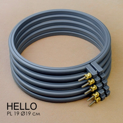 Пяльца пластиковые HELLO PL19 серые