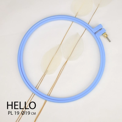 П'яльця пластикові HELLO PL19 блакитні