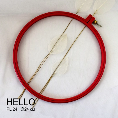 П'яльця пластикові HELLO PL24 червоні