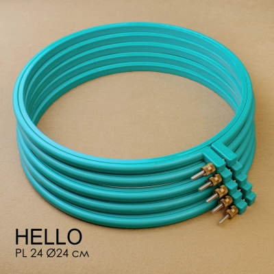 П'яльця пластикові HELLO PL24 бірюзові