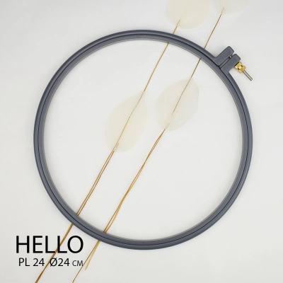 Пяльца пластиковые HELLO PL24 серые