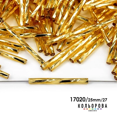 Стеклярус Preciosa 35127/17020/25mm