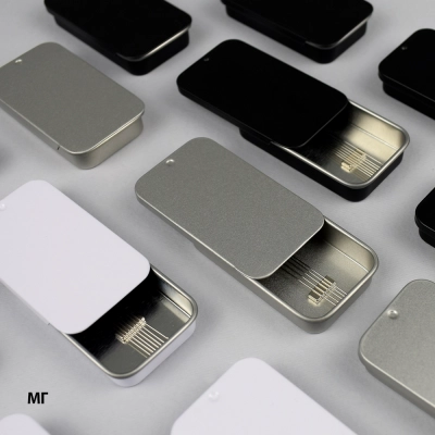 Magnetic Metal Needle Case MG black