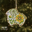 Набір для вишивки новорічної іграшки НД-009 "Ріг Достатку"