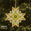 Set for embroidery of a New Year's toy ND-013 "Star of Happiness"